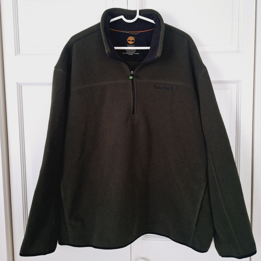 Timberland 1/4 zip fleece pullover cardigan